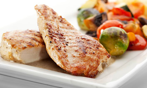 image of grilled chicken and vegetables