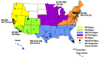 Redes region map